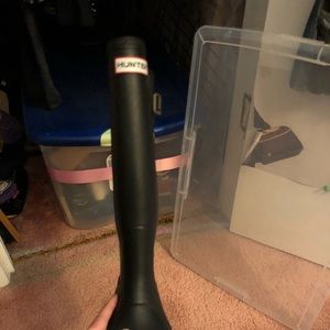 Hunter boots black size 5
